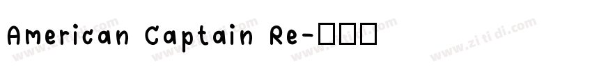 American Captain Re字体转换